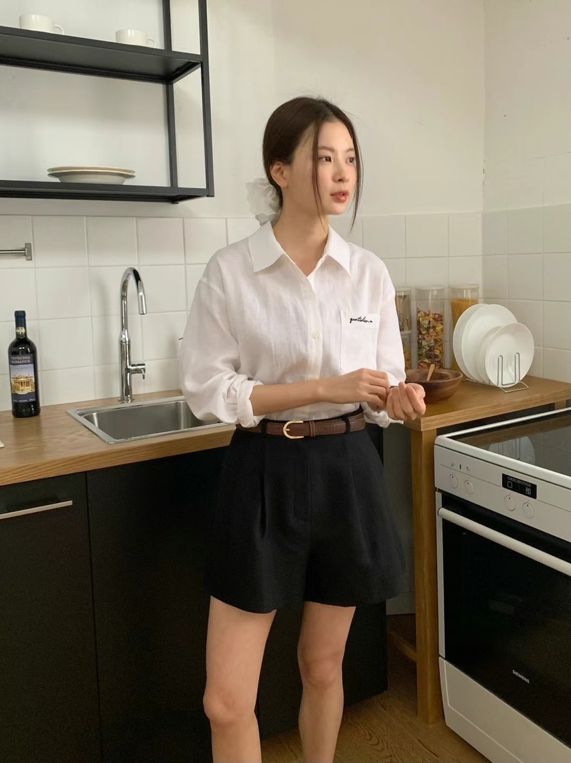 ANOU韓國直郵㊣東大門實拍女裝新品熱賣25春夏人氣襯衫蕾絲衫ANOU襯衫/蕾絲衫