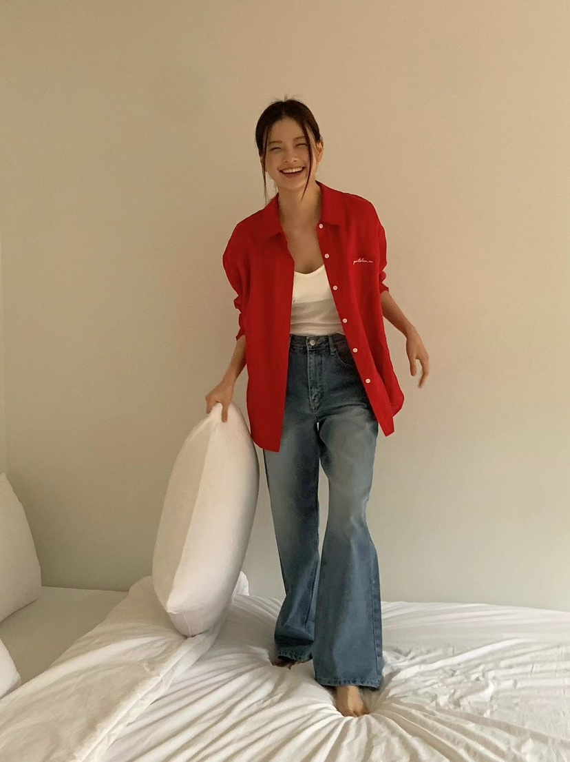 ANOU韓國直郵㊣東大門實拍女裝新品熱賣25春夏人氣襯衫蕾絲衫ANOU襯衫/蕾絲衫