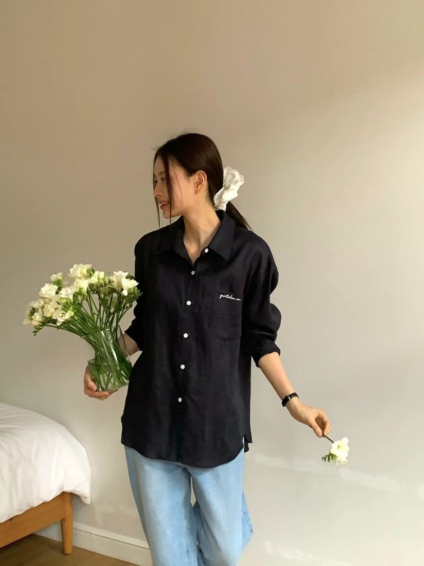 ANOU韓國直郵㊣東大門實拍女裝新品熱賣25春夏人氣襯衫蕾絲衫ANOU襯衫/蕾絲衫