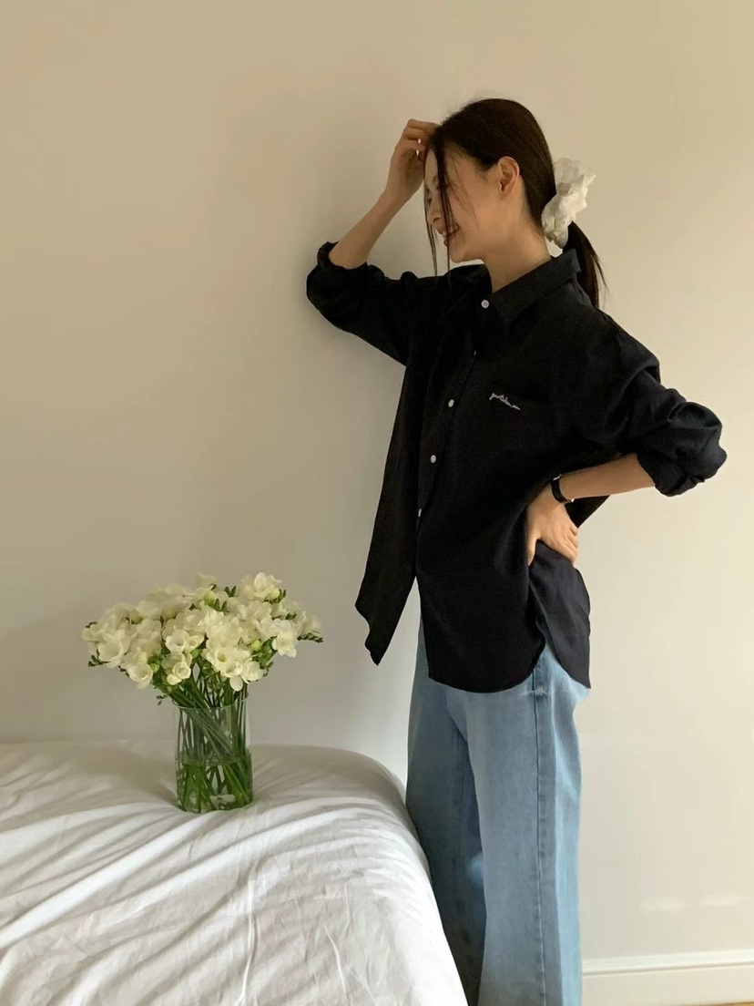 ANOU韓國直郵㊣東大門實拍女裝新品熱賣25春夏人氣襯衫蕾絲衫ANOU襯衫/蕾絲衫