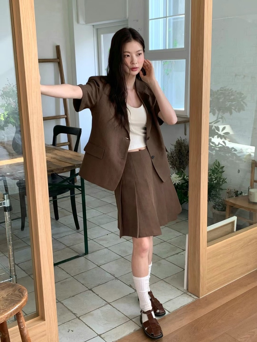 ANOU韓國直郵㊣東大門實拍女裝新款時尚25春夏推薦休閑夾克ANOU夾克