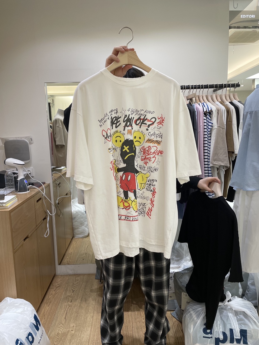 EDITORI韓國㊣直郵東大門代購女裝新品熱賣推薦時尚休閑T恤JANIET恤