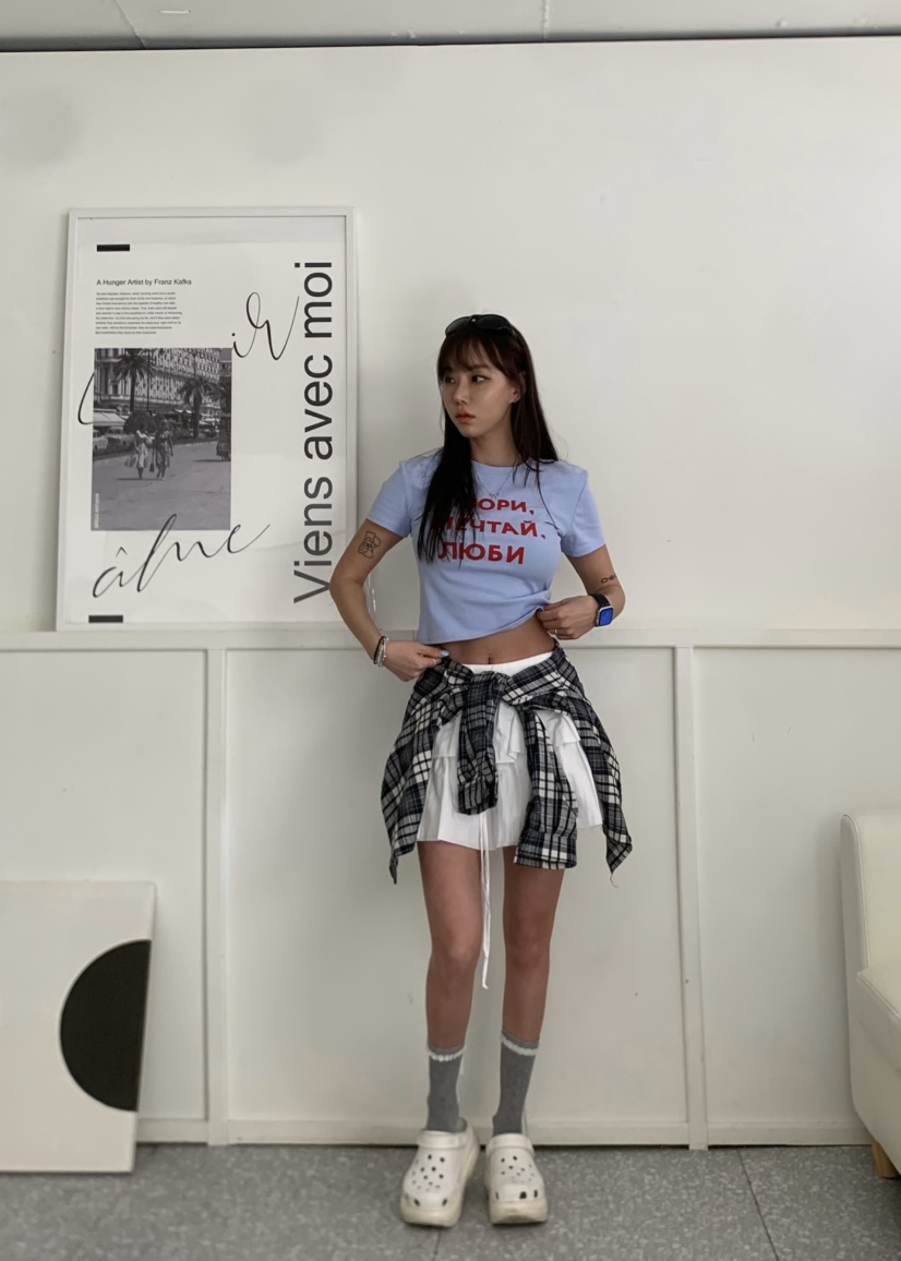 JIMMY韓國㊣直郵東大門代購女裝新品人氣熱賣休閑25春夏T恤JIMMY/REMAKET恤