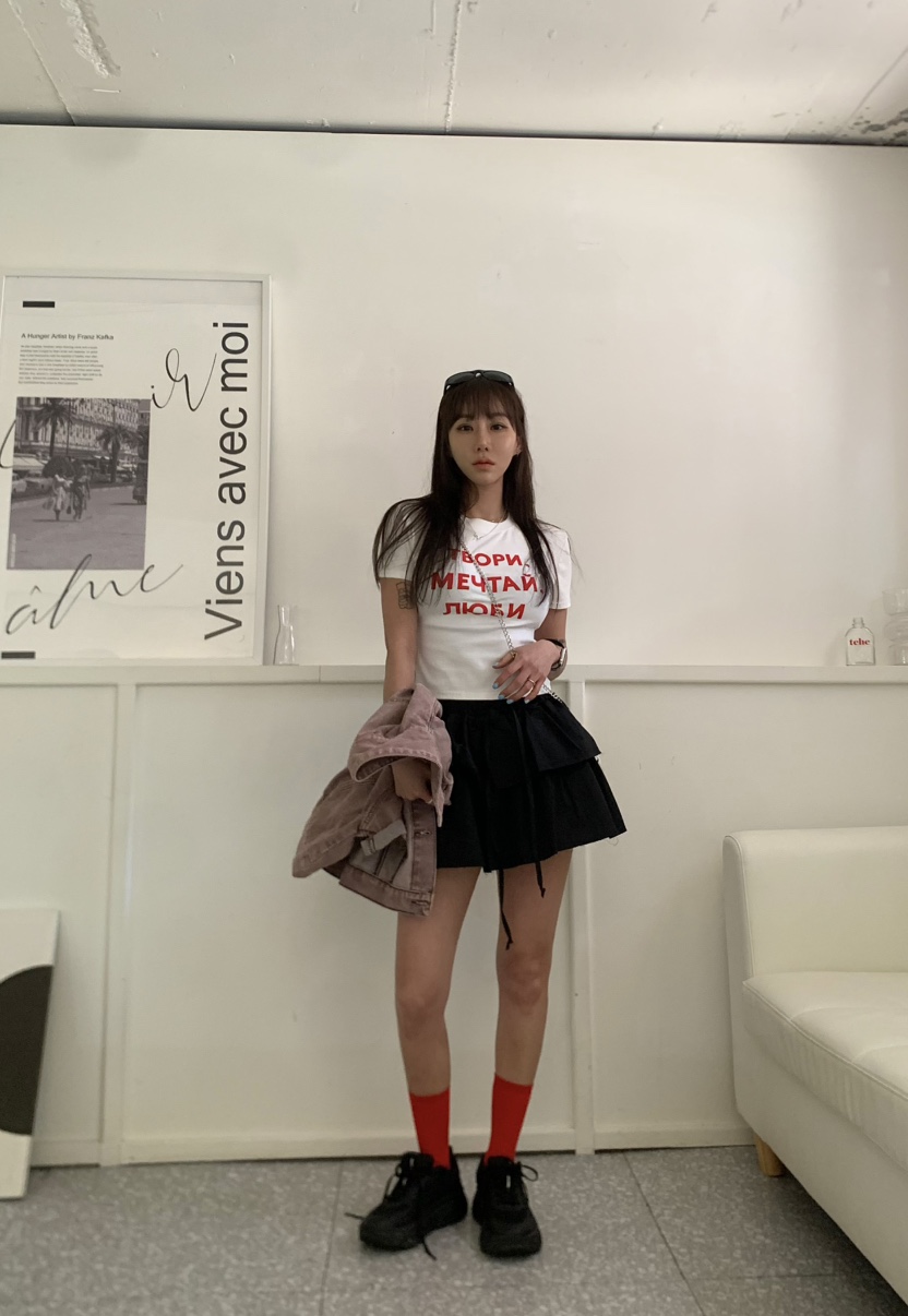 JIMMY韓國㊣直郵東大門代購女裝新品人氣熱賣休閑25春夏T恤JIMMY/REMAKET恤