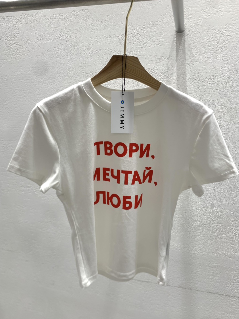 JIMMY韓國㊣直郵東大門代購女裝新品人氣熱賣休閑25春夏T恤JIMMY/REMAKET恤圖色2