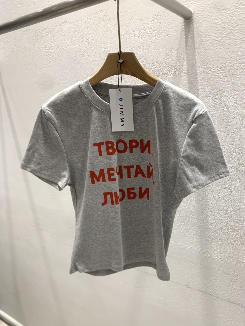 JIMMY韓國㊣直郵東大門代購女裝新品人氣熱賣休閑25春夏T恤JIMMY/REMAKET恤圖色3