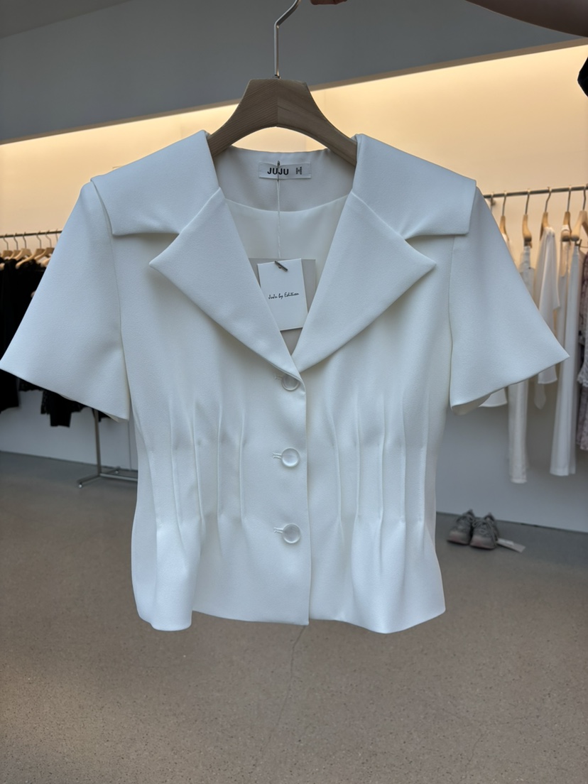 JUJU韓國㊣直郵東大門代購女裝新品時尚休閑人氣推薦25春夏夾克JUJU夾克圖色1