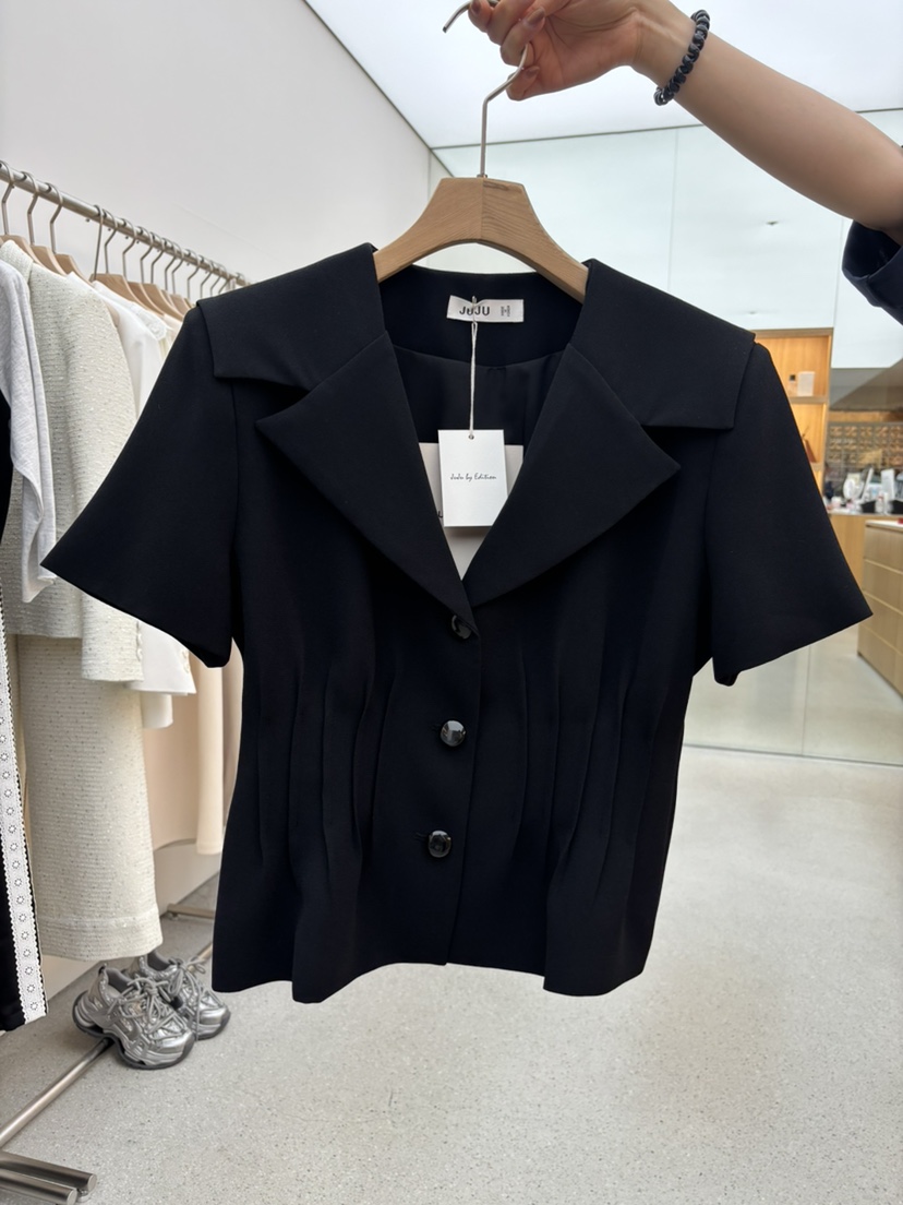JUJU韓國㊣直郵東大門代購女裝新品時尚休閑人氣推薦25春夏夾克JUJU夾克圖色2