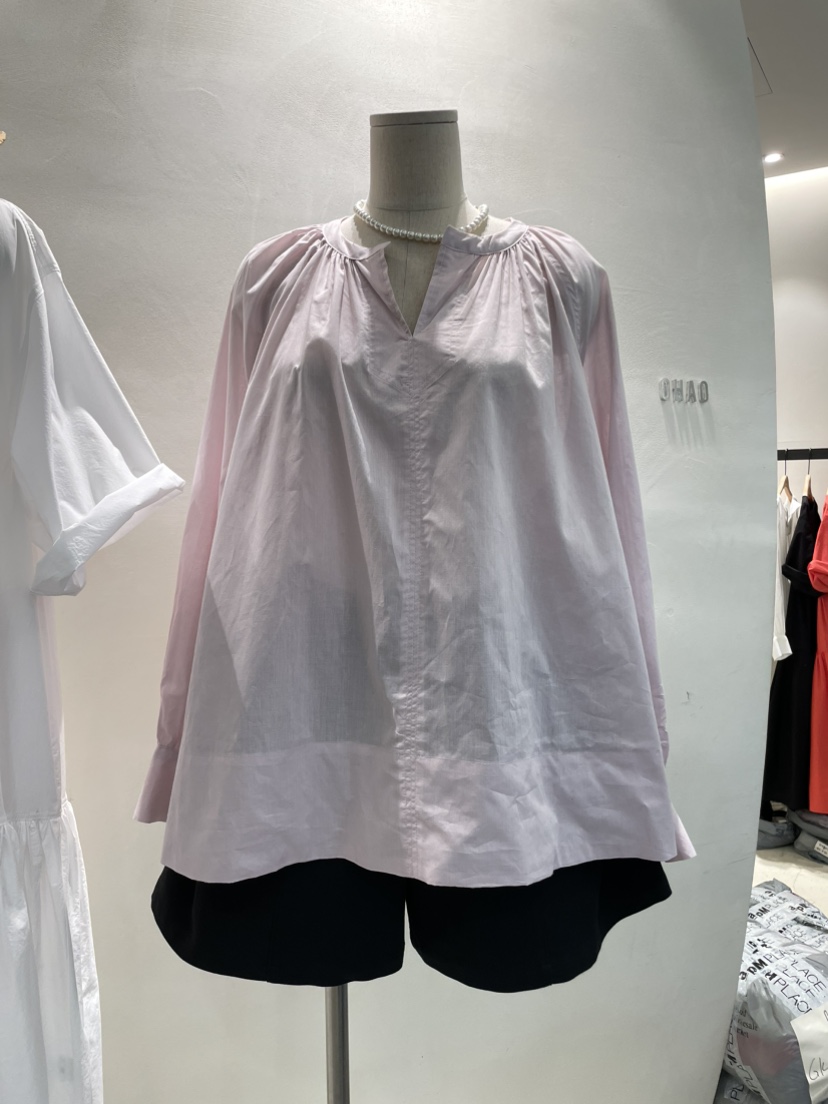 OHAO韓國直郵㊣東大門實拍女裝新款時尚休閑人氣襯衫蕾絲衫OHAO/HA MONG襯衫/蕾絲衫圖色2