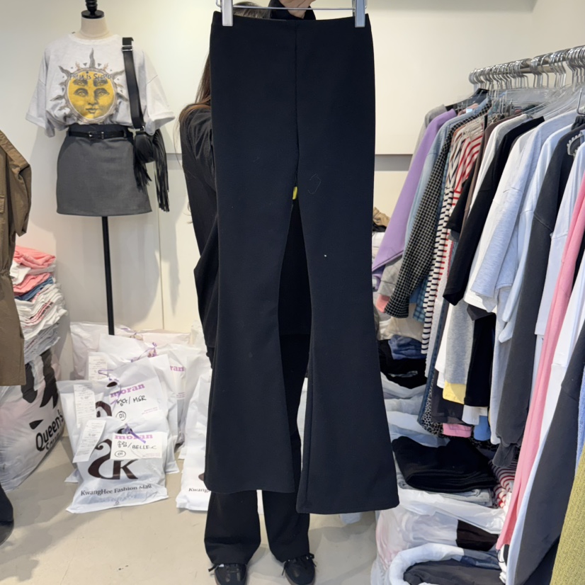 MORAN韓國直郵㊣女裝新品時尚25春夏推薦人氣熱賣休閑休閑褲MORAN/MOSCO休閑褲