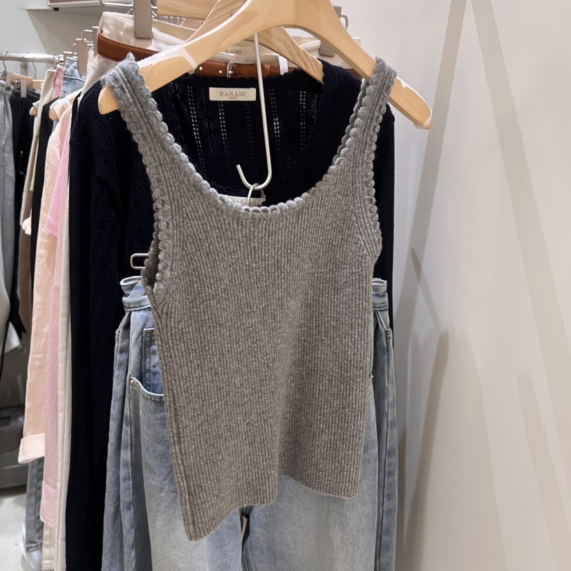 BARAMI韓國直郵㊣東大門實拍女裝新品25春夏熱賣休閑吊帶背心LOVE SOME吊帶/背心
