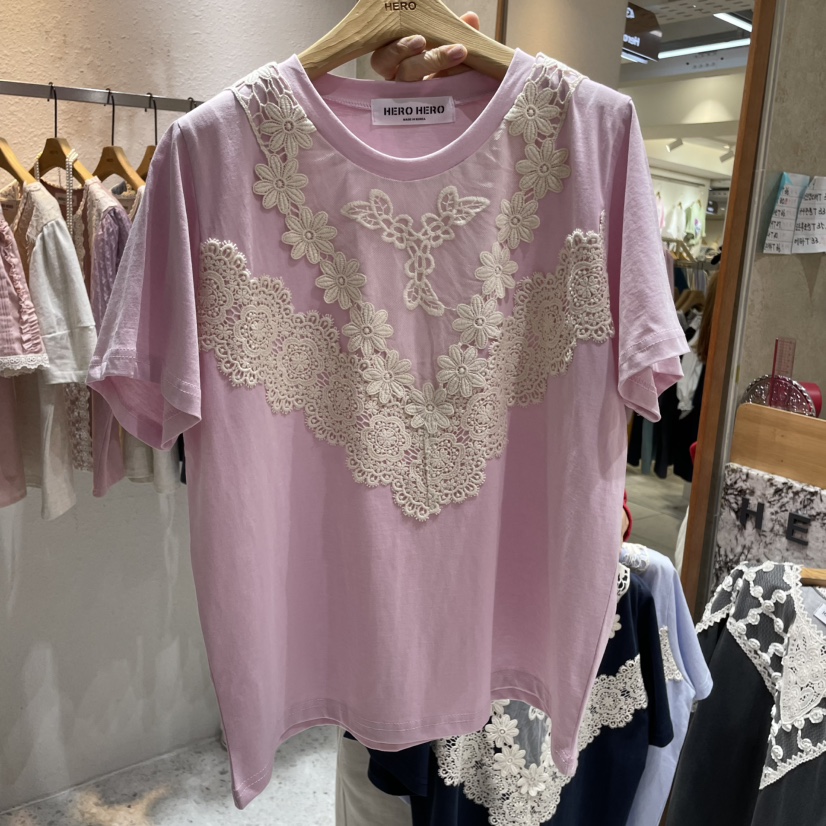 HERO韓國㊣直郵東大門代購女裝新款25春夏推薦休閑人氣時尚T恤HEROT恤圖色3