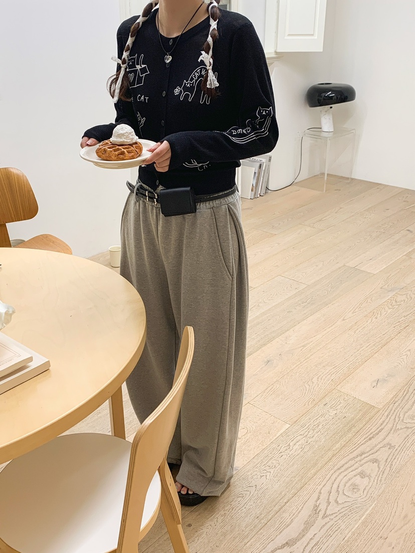 MORE THAN-P直郵韓國代購㊣女裝新款25春夏時尚人氣休閑褲MORE THAN休閑褲