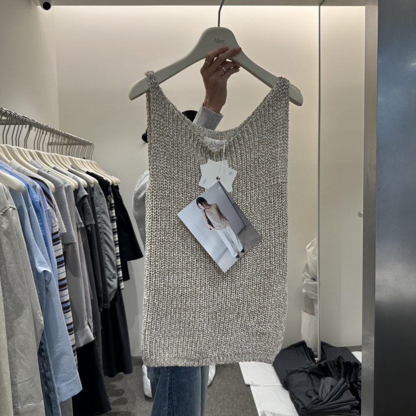 ALTER韓國㊣直郵東大門代購女裝新品時尚熱賣推薦25春夏吊帶背心Alter吊帶/背心圖色2