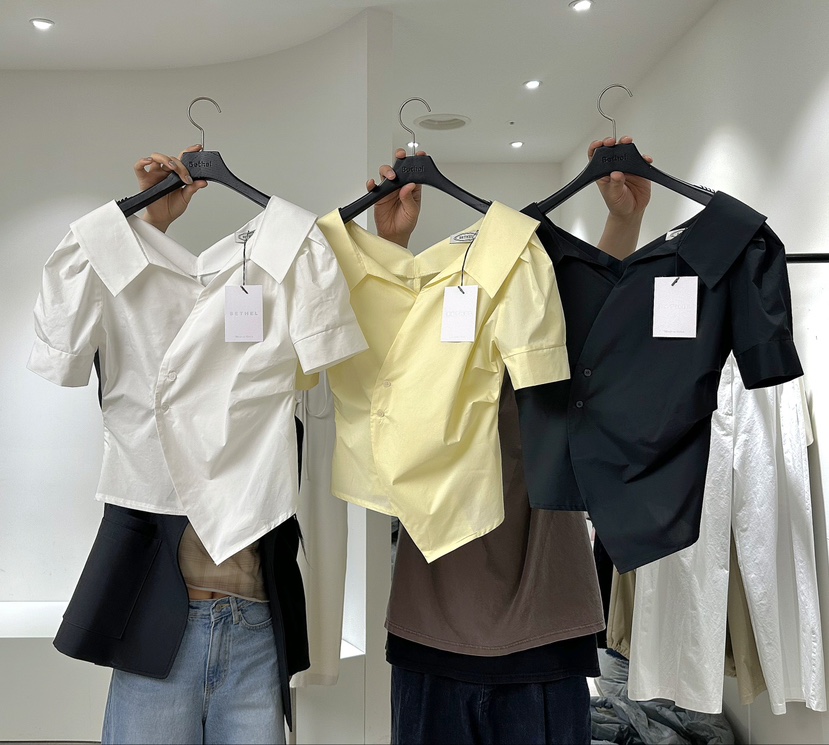 BETHEL直郵韓國代購㊣女裝新品推薦休閑人氣25春夏襯衫蕾絲衫BETHEL襯衫/蕾絲衫