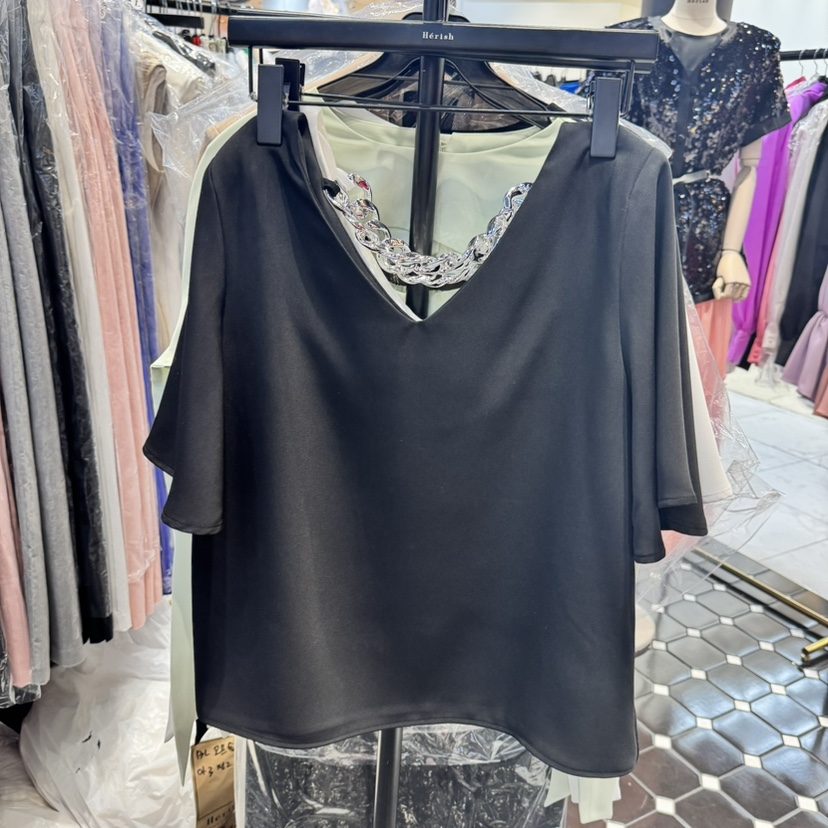 HERISH韓國直郵㊣東大門實拍女裝新品休閑推薦時尚襯衫蕾絲衫Herish襯衫/蕾絲衫圖色3