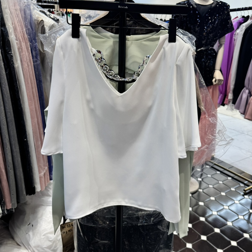 HERISH韓國直郵㊣東大門實拍女裝新品休閑推薦時尚襯衫蕾絲衫Herish襯衫/蕾絲衫圖色4