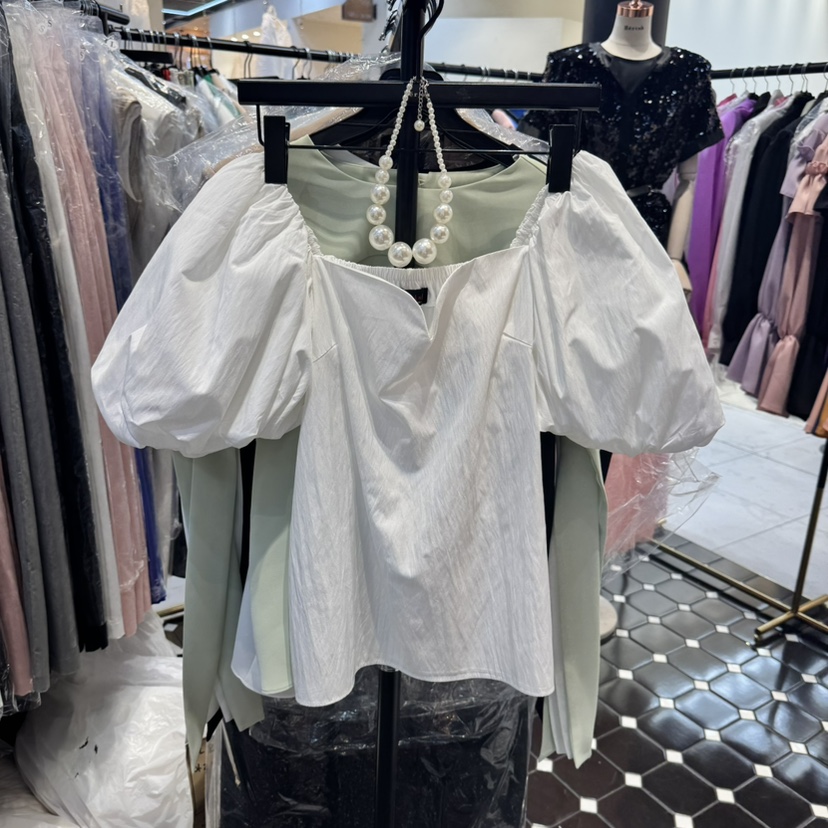 HERISH韓國直郵㊣東大門實拍女裝新品推薦休閑人氣襯衫蕾絲衫Herish襯衫/蕾絲衫圖色2