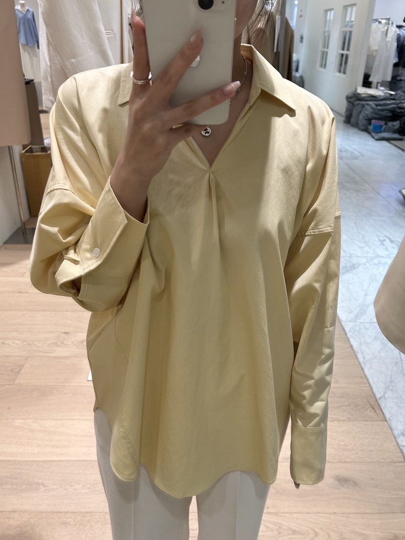 THE SAND/SAND BEIGE直郵韓國代購㊣女裝新款人氣襯衫蕾絲衫THE SAND/SAND BEIGE襯衫/蕾絲衫