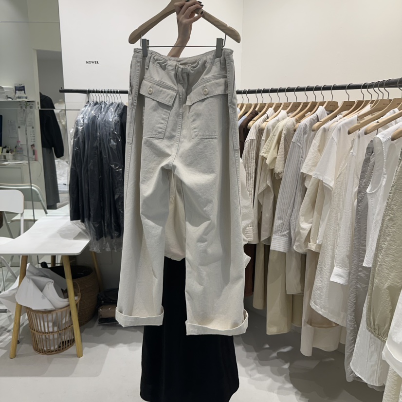 MOWER韓國㊣直郵東大門代購女裝新款人氣熱賣時尚25春夏休閑褲MOWER休閑褲