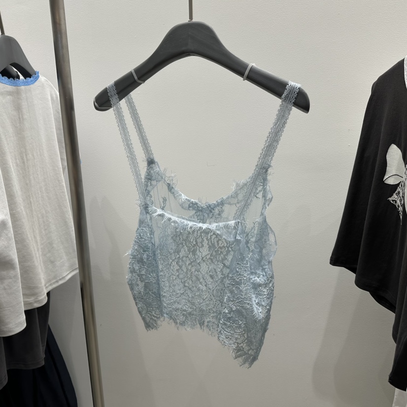 TARABY MOTION韓國㊣直郵東大門代購女裝新品休閑吊帶背心蕾絲緊身TARABY MOTION吊帶/背心