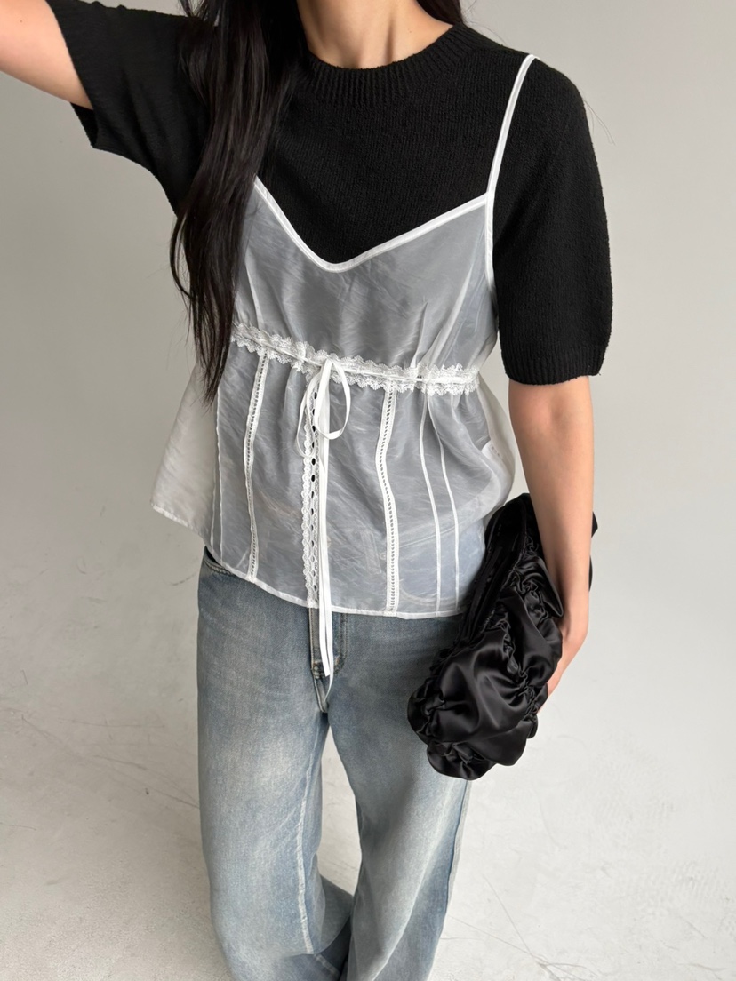 Verbena韓國㊣直郵東大門代購女裝新品人氣時尚休閑吊帶背心Verbena吊帶/背心
