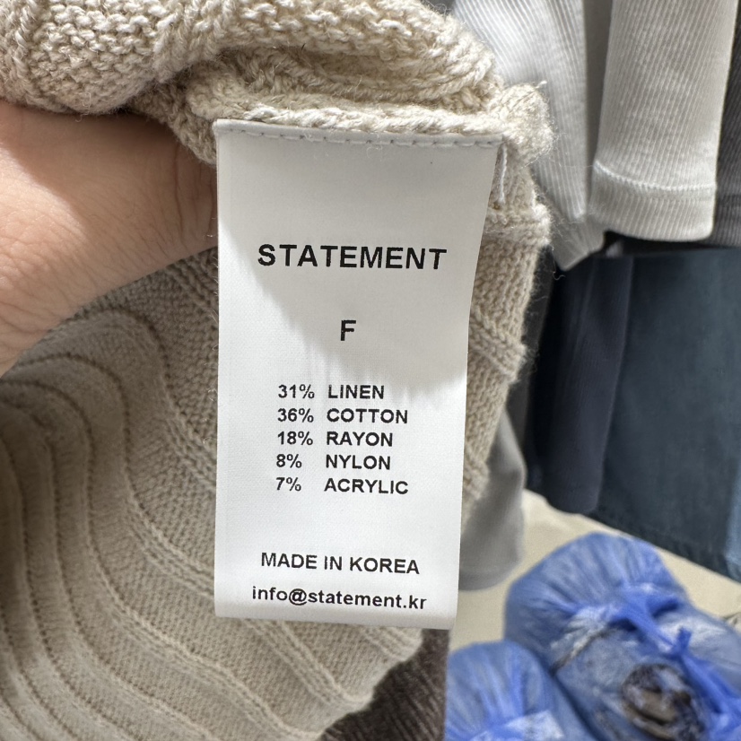 STATEMENT韓國直郵㊣東大門實拍女裝新品25春夏推薦熱賣針織衫STATEMENT針織衫
