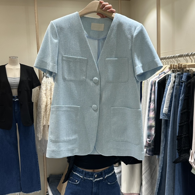 VINTAGE VIBE直郵韓國代購㊣女裝新款休閑時尚人氣推薦夾克VINTAGE VIBE夾克圖色2