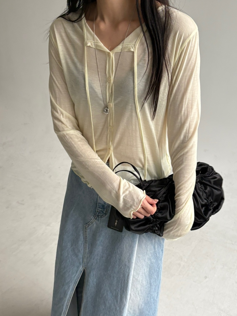 Verbena韓國直郵㊣女裝新款時尚25春夏熱賣休閑推薦長袖T恤Verbena長袖T恤