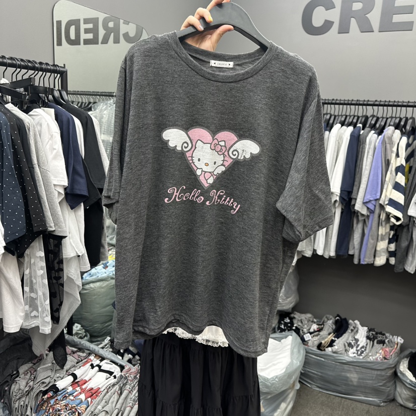 CREDITO韓國㊣直郵東大門代購女裝新品25春夏推薦時尚熱賣T恤Came_l 家T恤圖色2