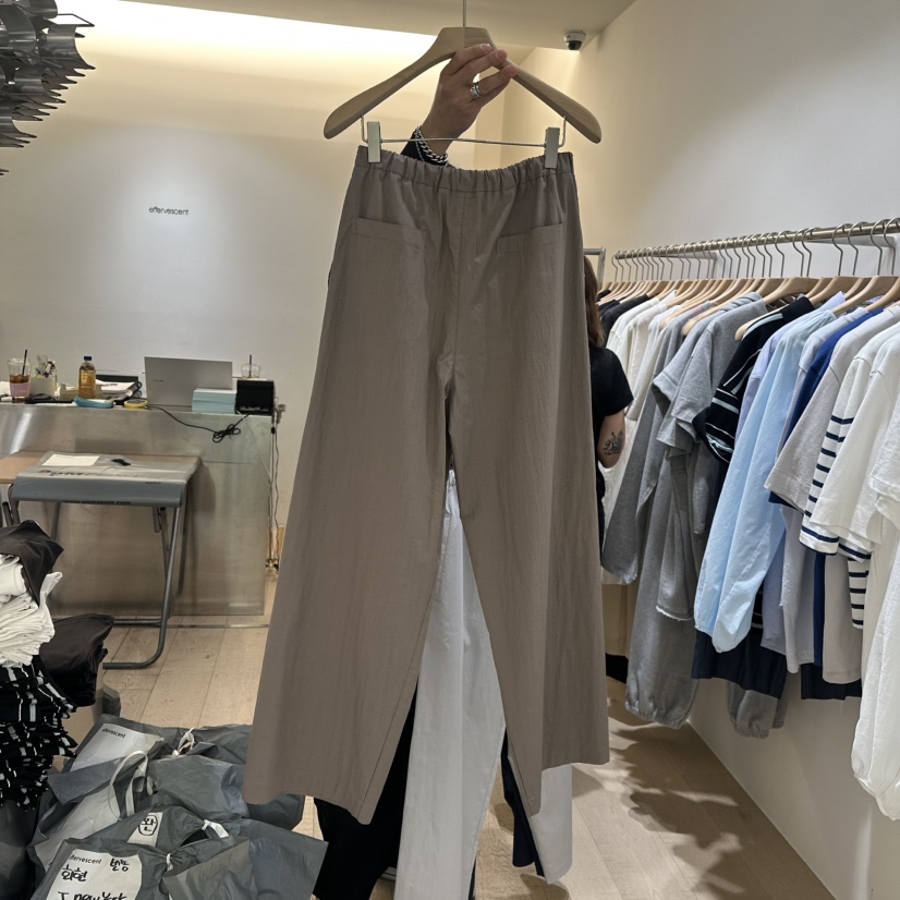 EFFERVESCENT韓國直郵㊣女裝新款時尚25春夏熱賣人氣休閑褲evc/effervescent休閑褲