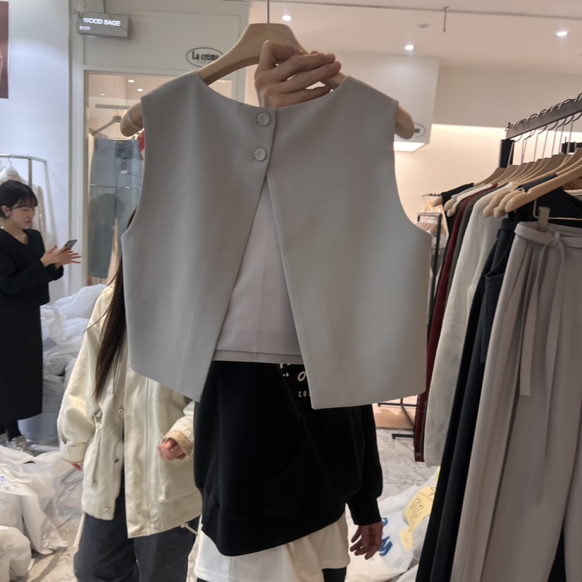 LA MAGIE FEMME韓國㊣直郵東大門代購女裝新款時尚25春夏馬甲Lamagie Femme馬甲