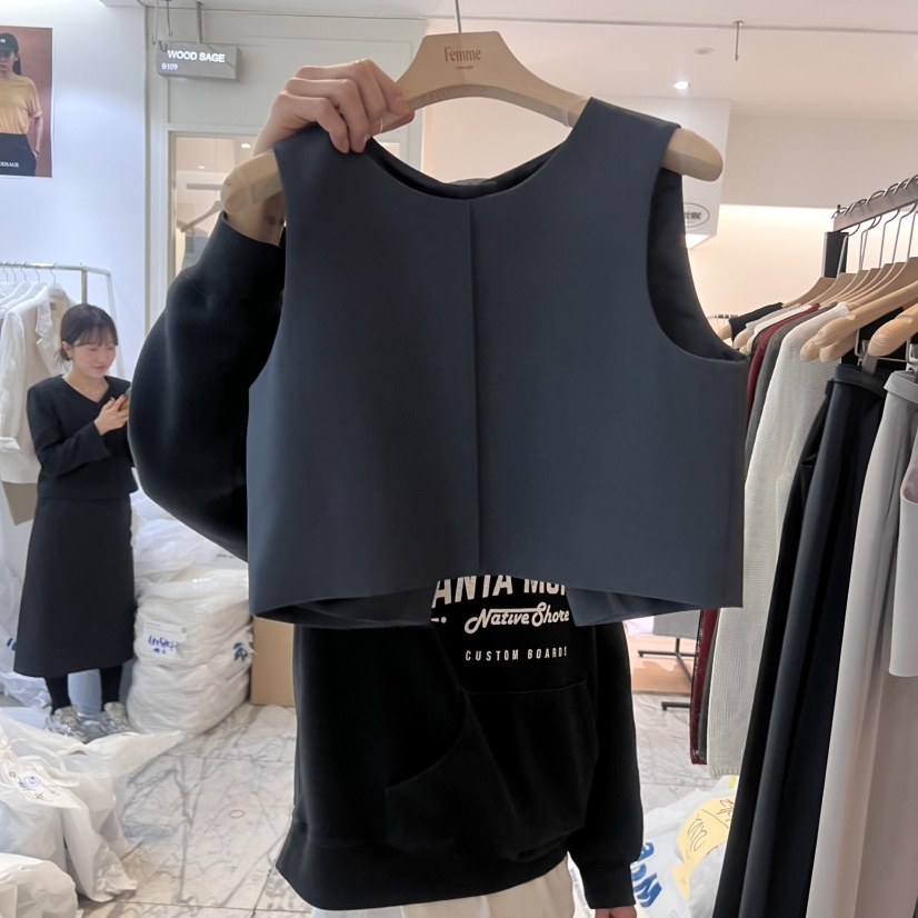 LA MAGIE FEMME韓國㊣直郵東大門代購女裝新款時尚25春夏馬甲Lamagie Femme馬甲圖色2