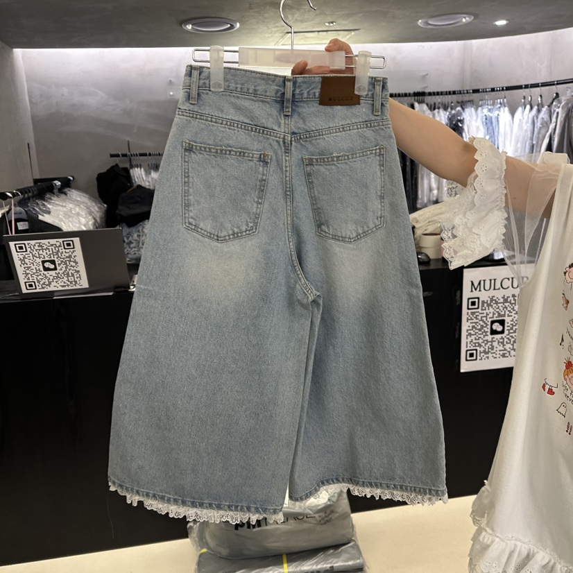 MULCUP韓國直郵㊣東大門實拍女裝新款25春夏人氣休閑牛仔褲MULCUP牛仔褲