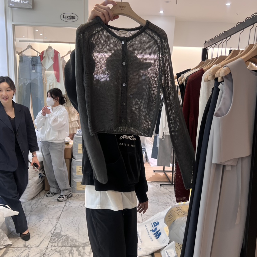 LA MAGIE FEMME韓國直郵㊣女裝新款人氣推薦熱賣25春夏針織衫Lamagie Femme針織衫圖色2