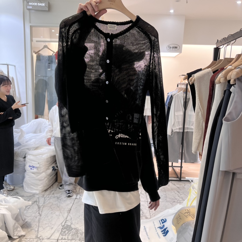 LA MAGIE FEMME韓國直郵㊣女裝新款人氣推薦熱賣25春夏針織衫Lamagie Femme針織衫圖色4