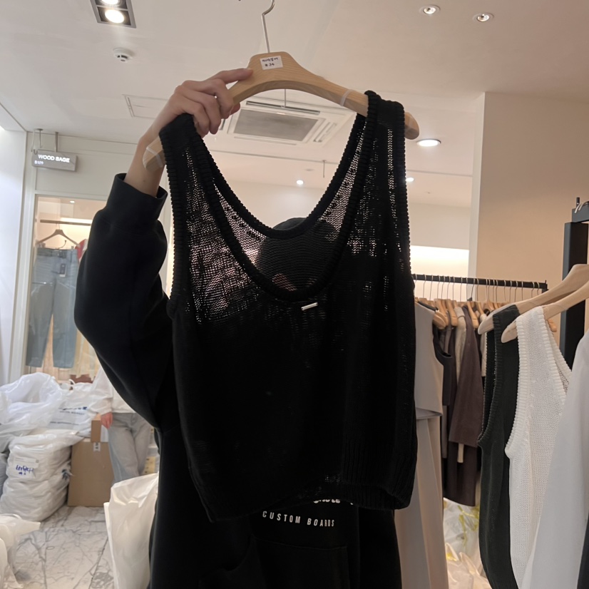 LA MAGIE FEMME韓國直郵㊣東大門實拍女裝新品25春夏吊帶背心Lamagie Femme吊帶/背心圖色4