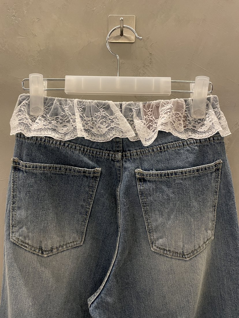 MULCUP韓國直郵㊣東大門實拍女裝新品25春夏推薦休閑牛仔褲MULCUP牛仔褲