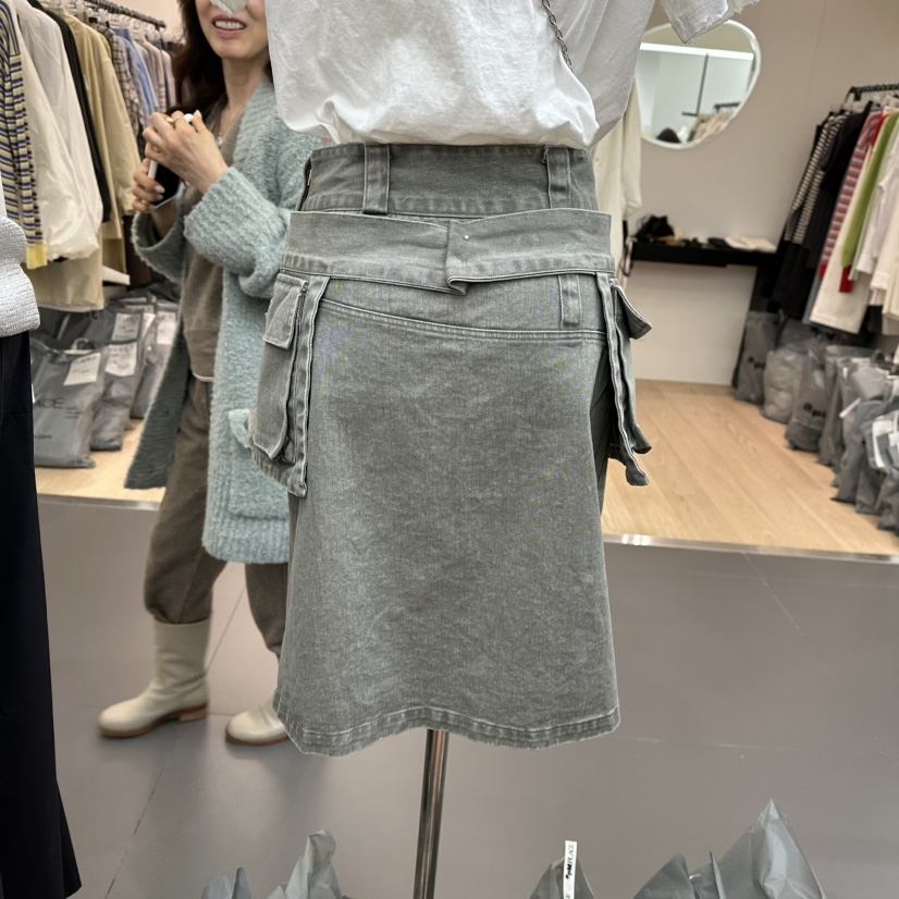 JADEMARKET韓國直郵㊣女裝新品25春夏推薦時尚人氣短裙含腰帶JADE MARKET短裙