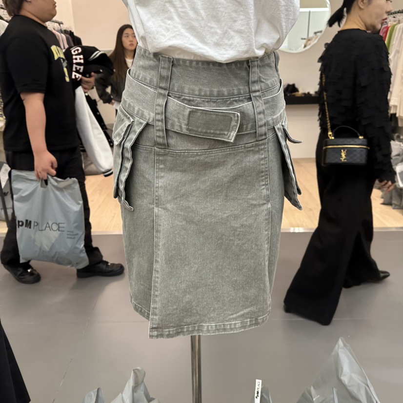 JADEMARKET韓國直郵㊣女裝新品25春夏推薦時尚人氣短裙含腰帶JADE MARKET短裙圖色1