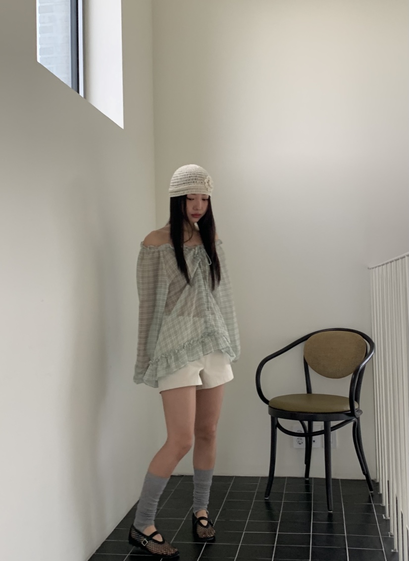 MURMUR韓國直郵㊣東大門實拍女裝新款人氣時尚熱賣襯衫蕾絲衫MURMUR襯衫/蕾絲衫