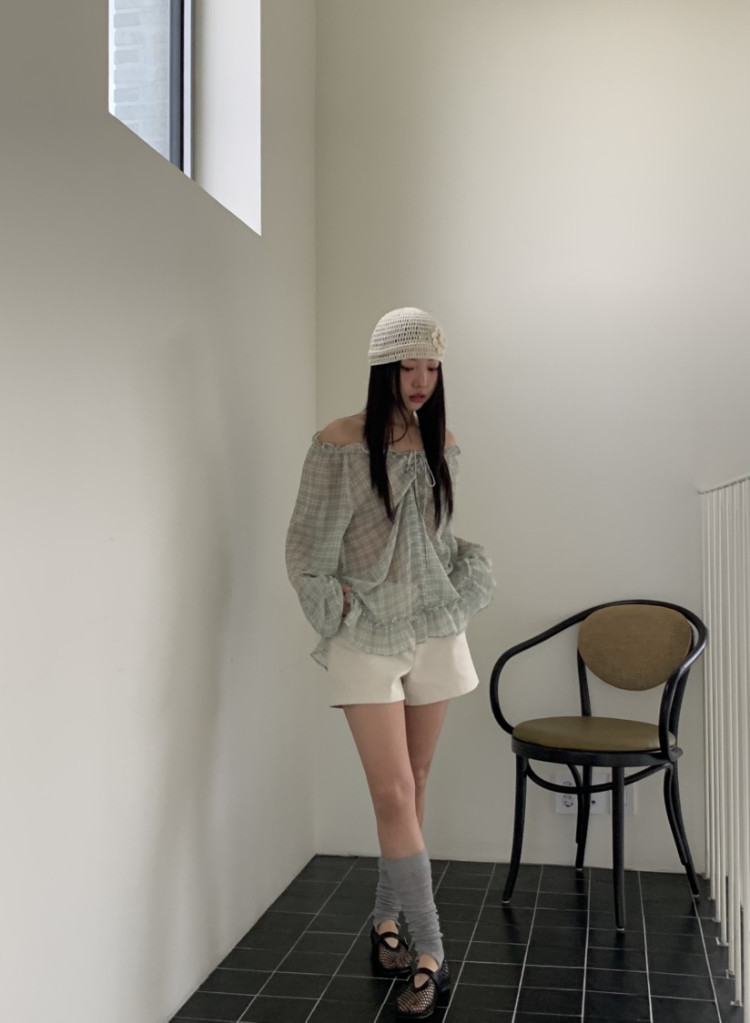 MURMUR韓國直郵㊣東大門實拍女裝新款人氣時尚熱賣襯衫蕾絲衫MURMUR襯衫/蕾絲衫