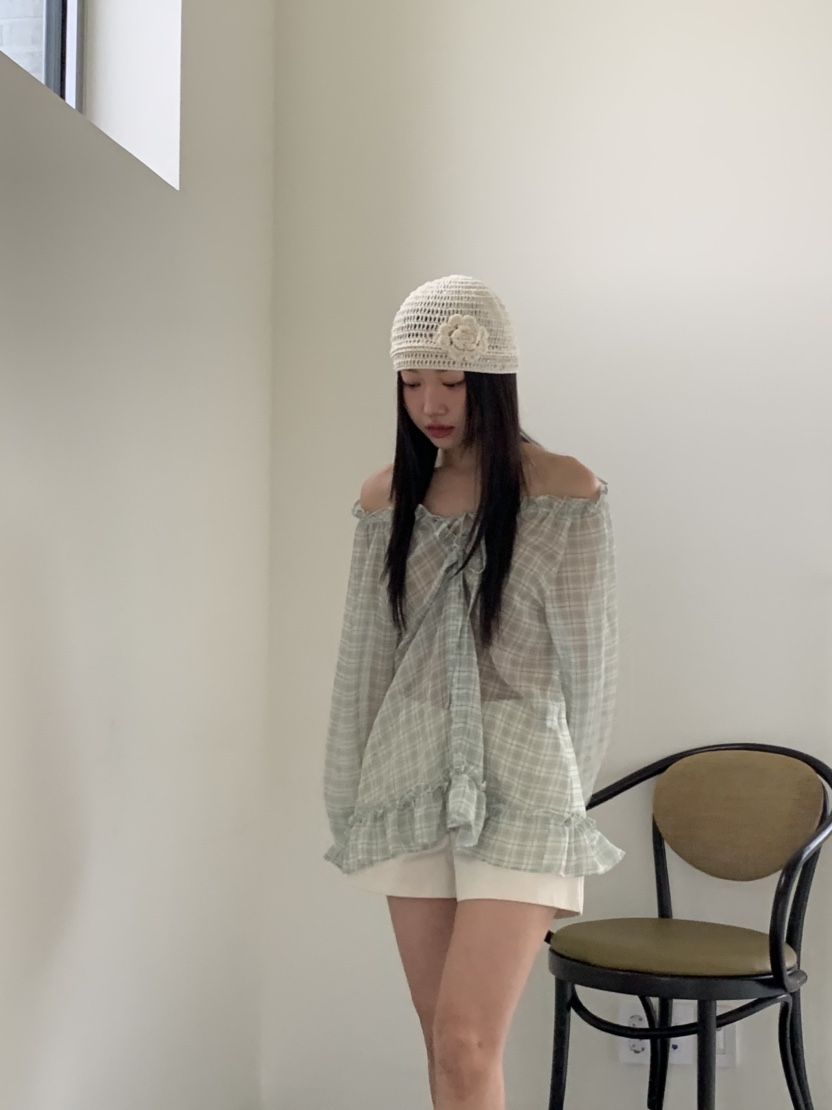 MURMUR韓國直郵㊣東大門實拍女裝新款人氣時尚熱賣襯衫蕾絲衫MURMUR襯衫/蕾絲衫