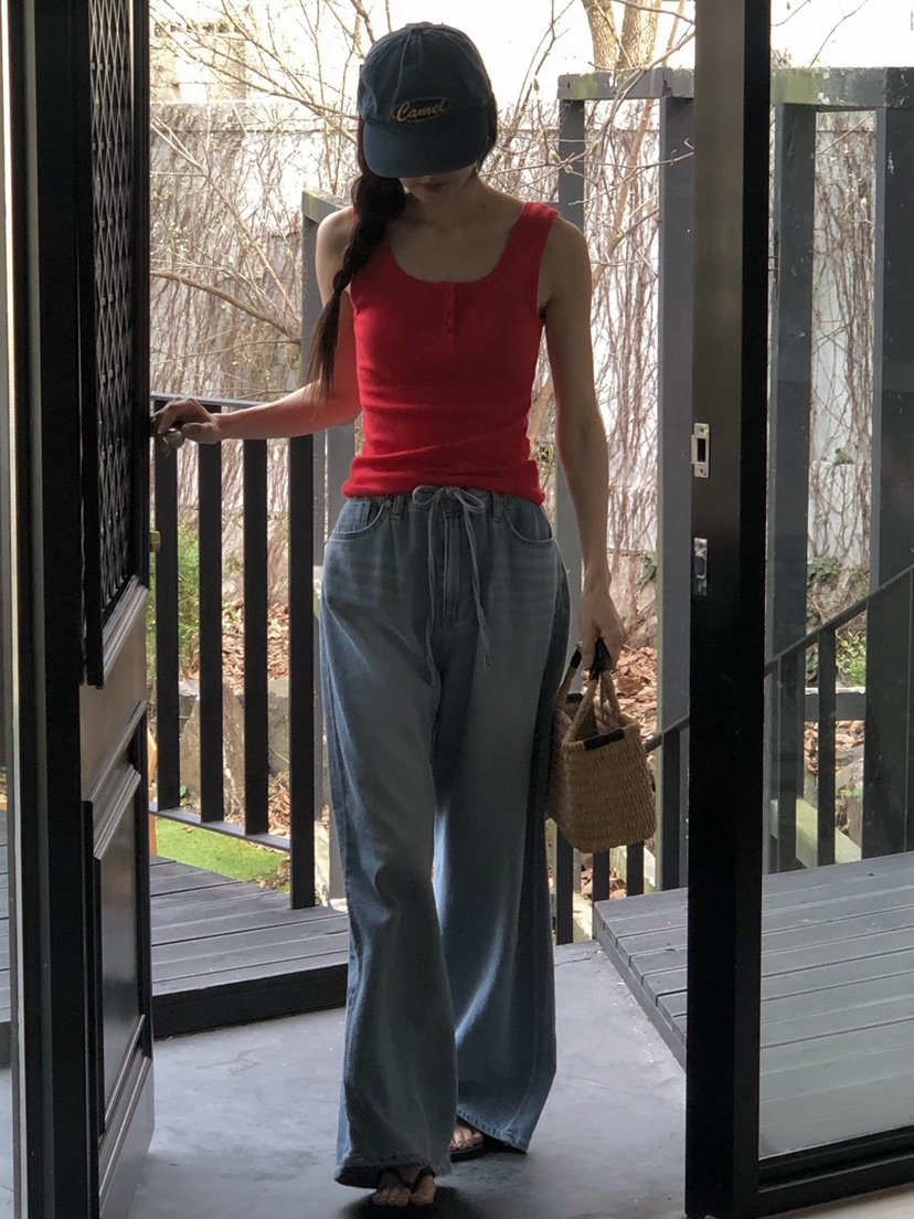 ONDO-P韓國直郵㊣東大門實拍女裝新品25春夏人氣休閑吊帶背心ONDO-P吊帶/背心