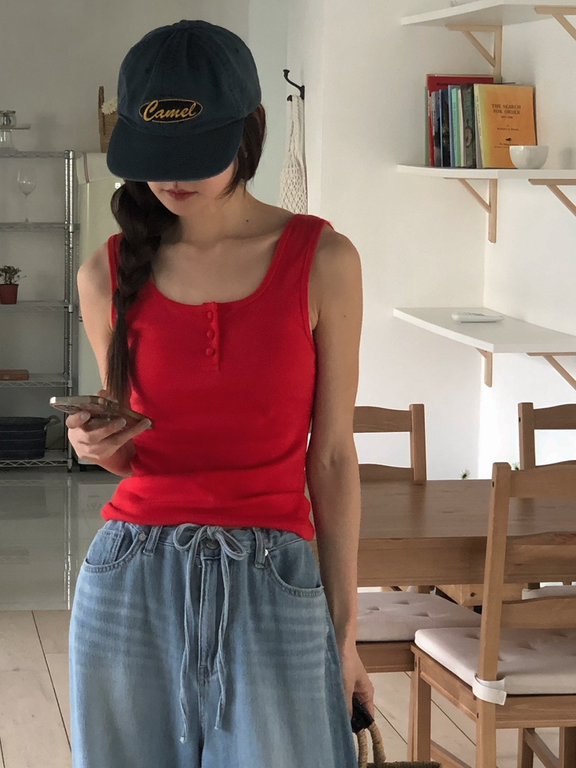 ONDO-P韓國直郵㊣東大門實拍女裝新品25春夏人氣休閑吊帶背心ONDO-P吊帶/背心