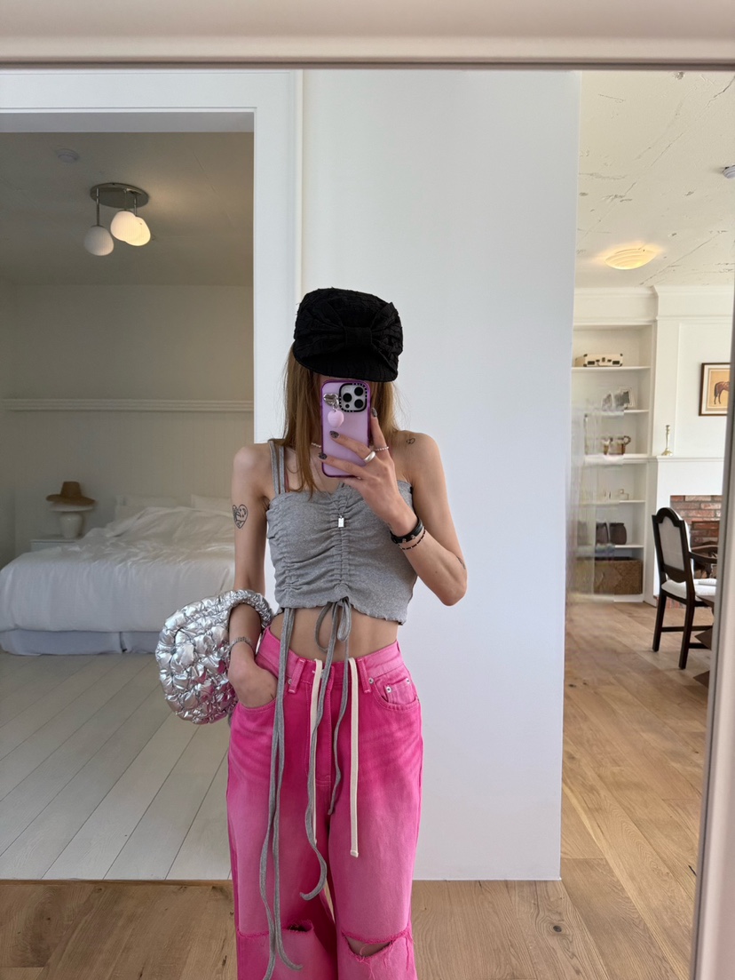 ZEROZERO韓國直郵㊣女裝新品休閑人氣推薦25春夏熱賣吊帶背心ZEROZERO吊帶/背心