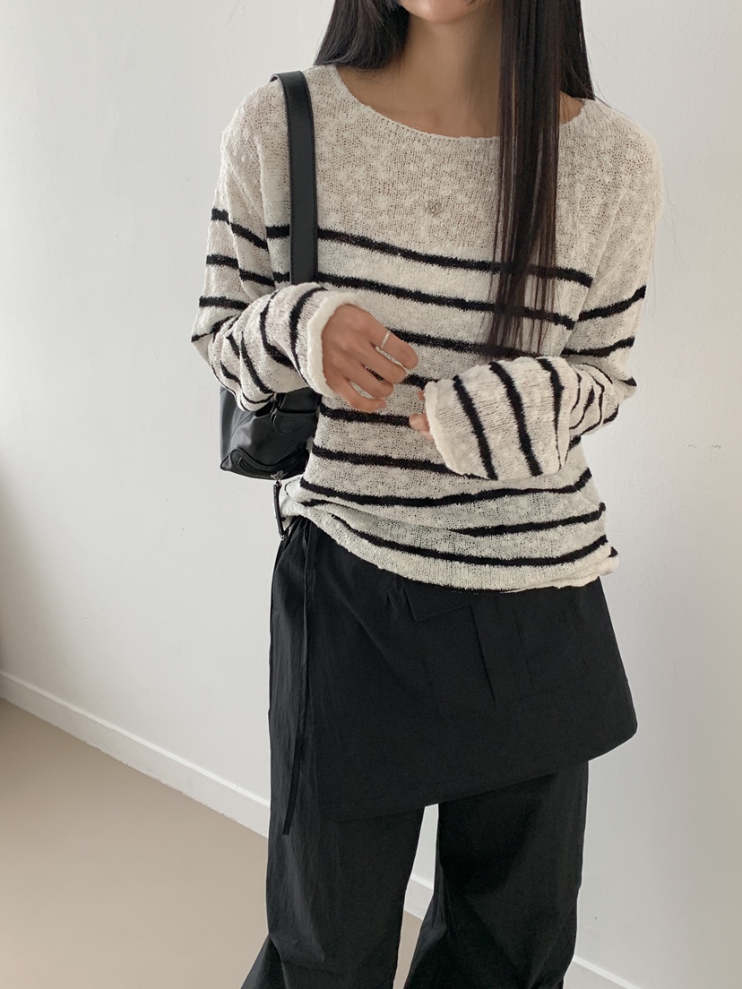 GOYOU韓國㊣直郵東大門代購女裝新品25春夏熱賣人氣休閑針織衫de goyou針織衫