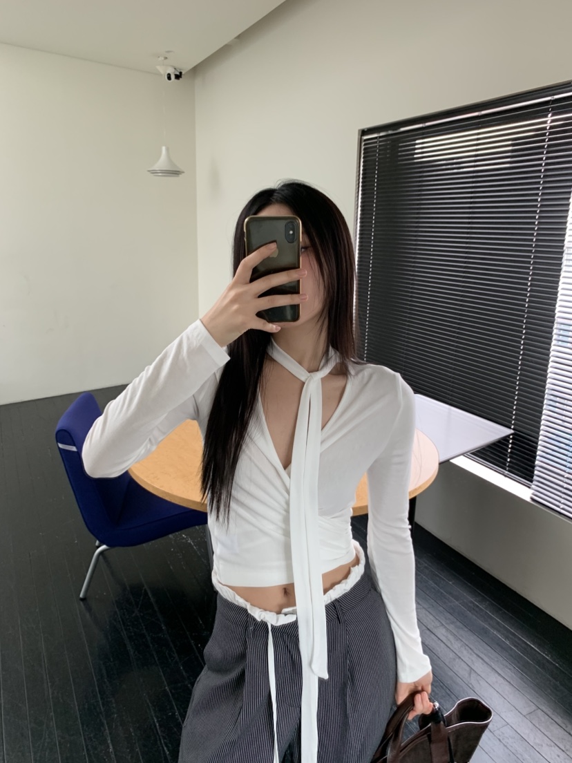 MURMUR直郵韓國代購㊣女裝新款人氣熱賣休閑推薦時尚長袖T恤MURMUR長袖T恤