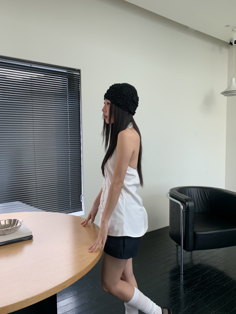 MURMUR韓國直郵㊣東大門實拍女裝新品人氣推薦吊帶背心荷葉邊MURMUR吊帶/背心