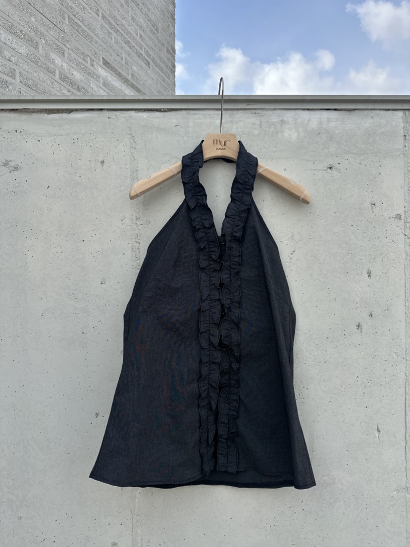 MURMUR韓國直郵㊣東大門實拍女裝新品人氣推薦吊帶背心荷葉邊MURMUR吊帶/背心